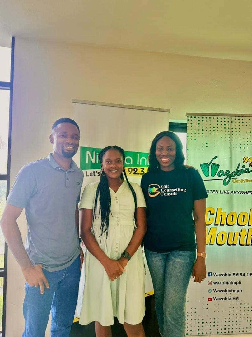 Gilt Counselling Consult team with 92.3 Nigeria Info Port Harcourt host - Event photo 2